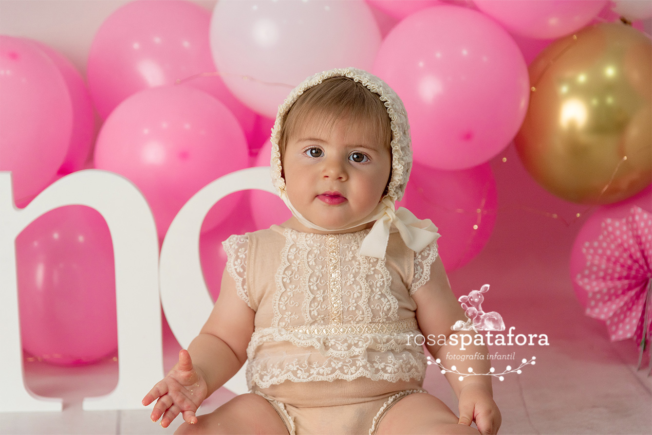 Fotógrafa de cumpleaños de bebé en Granada